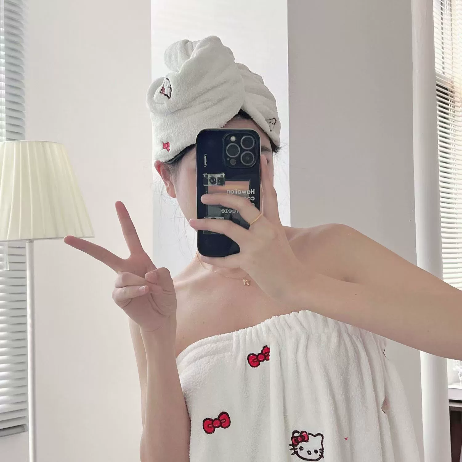 Hello Kitty, милое длинное быстросохнущее мультяшное банное полотенце, интернет-хит, повышенная плотность