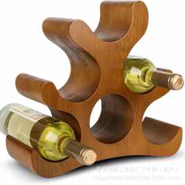 木质多层红酒收藏架实木葡萄酒摆件展示架家用餐厅酒店置物架