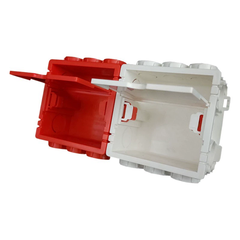 Коробка для скрытой проводки Fuli Mei, стандарт 3C, из нержавеющей стали, с замком, для выключателей, модель 86