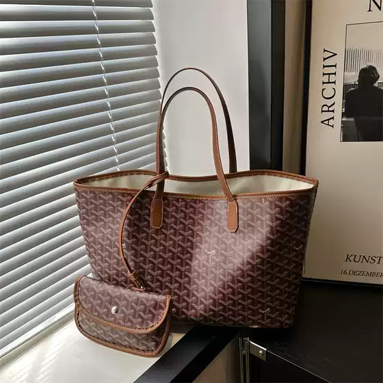 Tote Bag Dog Teeth Tote Bag Large Capacity Women's All-match Hand Bag Single Shoulder Shopping Bag Classic Women's Bag