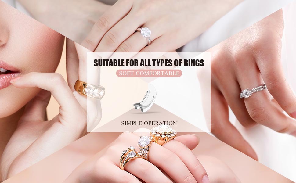 1 Set Basic U Shape Transparent Resin Ring Regulator display picture 16