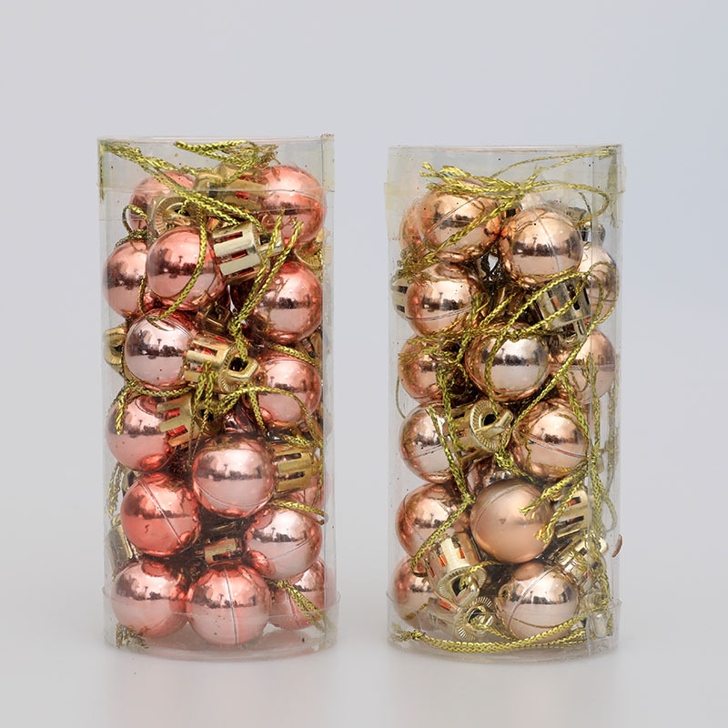 Christmas tree decoration Christmas ball barrel package colored ball 2cm bright ball electroplated ball_voghion.com