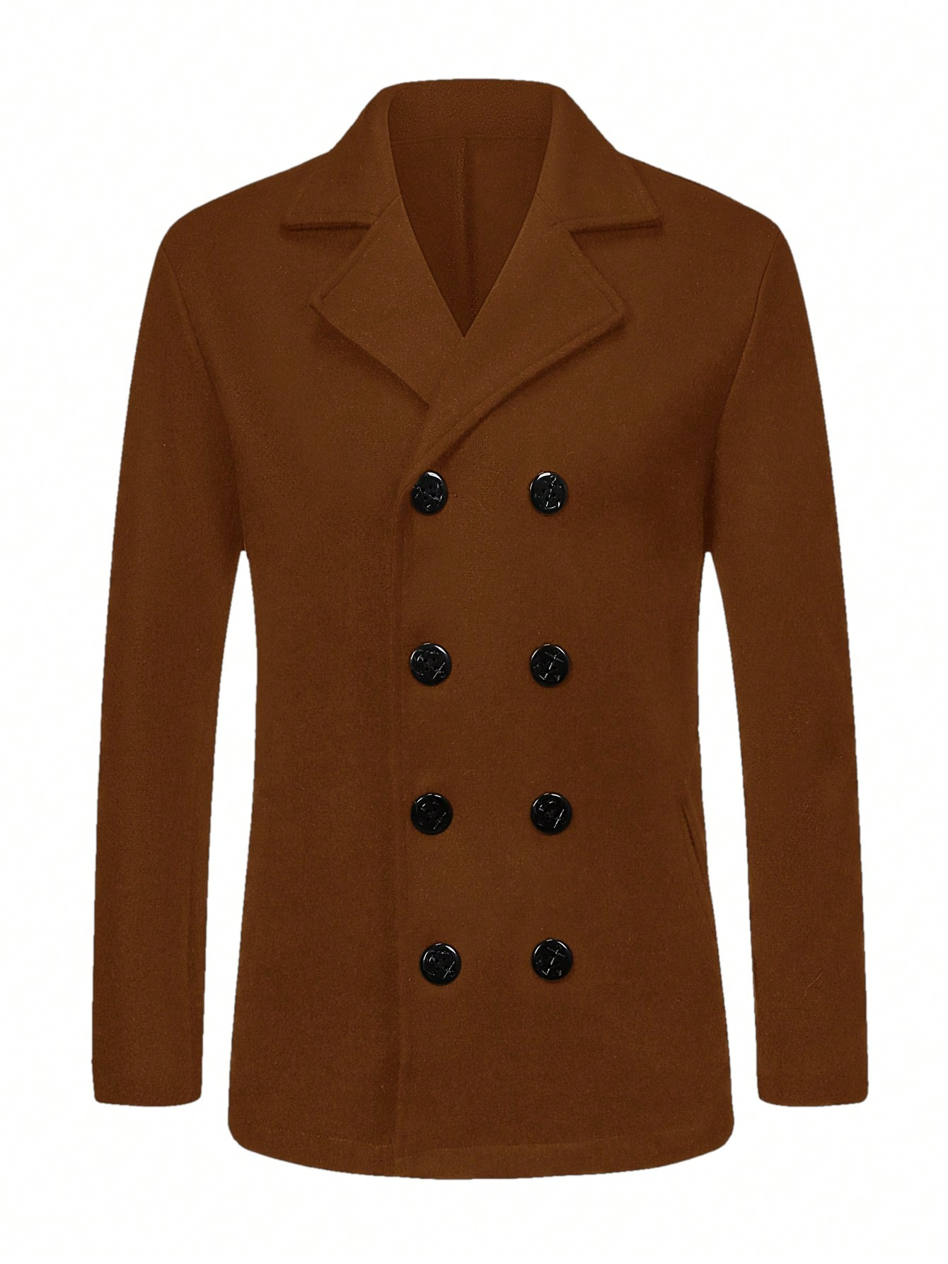 2025 otoño y invierno comercio exterior transfronterizo Europa y Estados Unidos ropa de hombre chaqueta de lana abrigo de lana de negocios casual Amazon temu