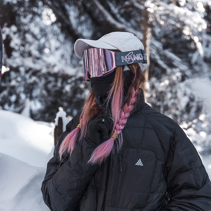 Ochelari de protecție pentru schi, ochelari de schi anti-ceață de înaltă definiție respirabili, echipament de zăpadă cu aspirație magnetică pentru bărbați_voghion.com