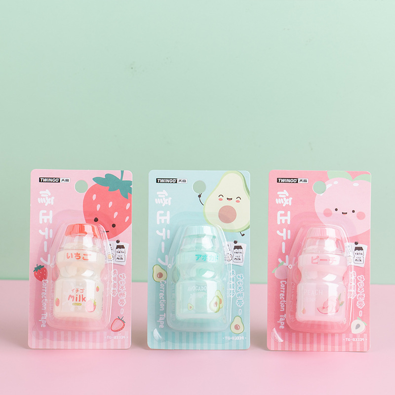 Creativo YAKLEDO botella corrección cinturón de corrección mini estudiantes con cinta corrección suave cambio cinturón de estudiantes portátil