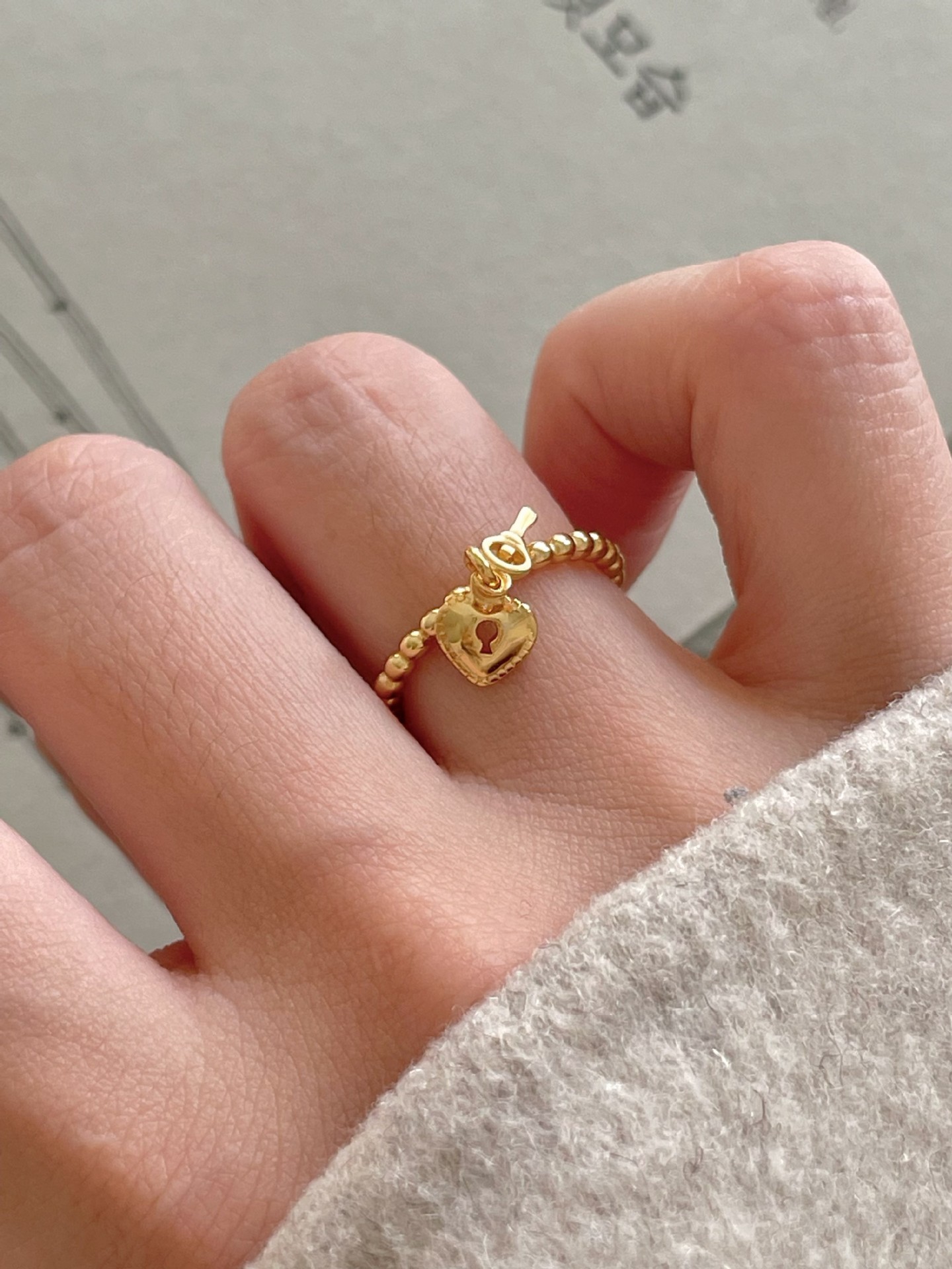 1g Weight 18K Gold Plated Plating Material Charm Rings, Open Rings Classification Adjustable Ring Size 1 Piece Quantity Daily Occasion 925 Sterling Silver Material Heart Shape, Key, Lock Pattern All Seasons Season Women's Gender Simple Style Style 18K Gold Plated 925 Sterling Silver Heart Shape Key Lock Charm Rings Open Rings 925 Sterling Silver Rings 6