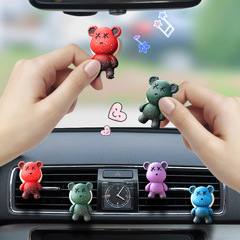 Cross-border 2023 new violent bear car ornaments, air outlet decorations, perfume, air conditioner, aromatherapy, car interiors