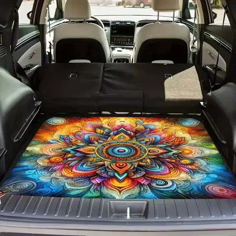 Cross-Border Temu Crystal Velvet Persian-Style Car Floor Mats, Universal for All Seasons, Dust-Proof, Wear-Resistant, Easy-Care Mats