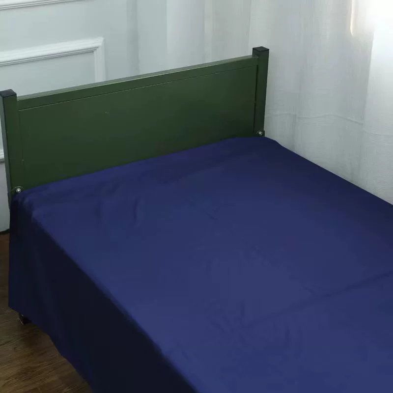 [厂家直销制式军训白床单单人宿舍上下铺内务用学生床单军绿床单]