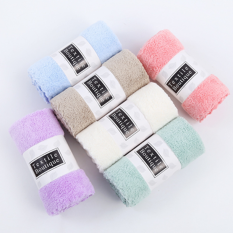 coral soft towel for home use for face washing