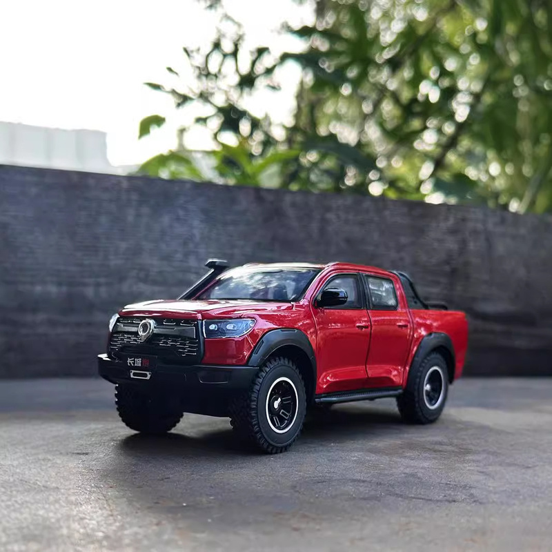 OK 1/24 Great Wall Gun Alloy Car Model Huili Acousto-optic Toy Simulation Pickup Truck Off-road Truck Tumble OK 1/24 Great Wall Gun Alloy Car Model Huili Acousto-optic Toy Simulation Pickup Truck Off-road Truck Tumble