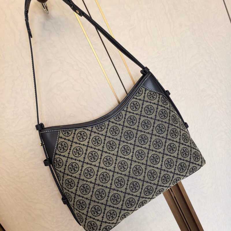 Tb Women's Bag Monogram Croissant Bag Monogram Fabric Underarm Bag Hobo Messenger Bag Commuter Bag Crossbody Crescent Bag Tb Women's Bag Monogram Croissant Bag Monogram Fabric Underarm Bag Hobo Messenger Bag Commuter Bag Crossbody Crescent Bag