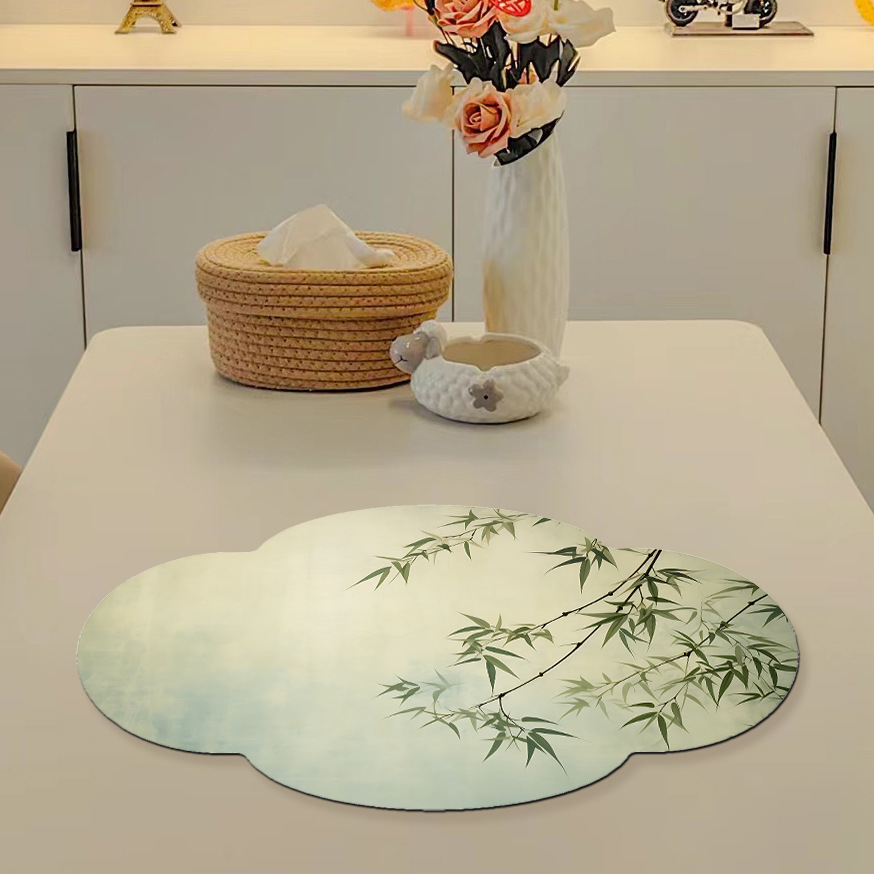 Almohadilla de drenaje de cuero absorbente Almohadilla de succión de arte de té Zen creativo chino image 7