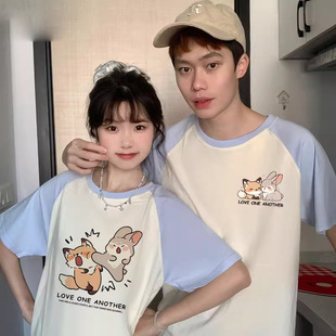 Summer Pure Cotton Short-Sleeved T-Shirt Couple Wear Lazy Style Loose Niche Design Tops for Men and Women Student Trendy Brand Class Uniforms