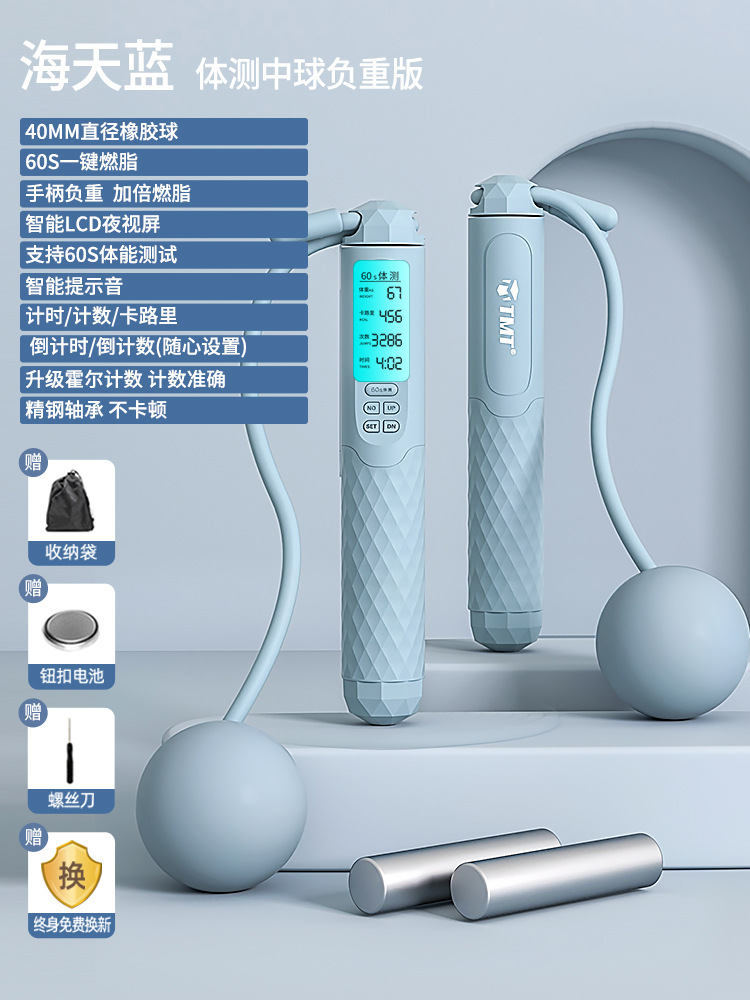 TS38 + 파란색 핸들 + 하중 + 볼