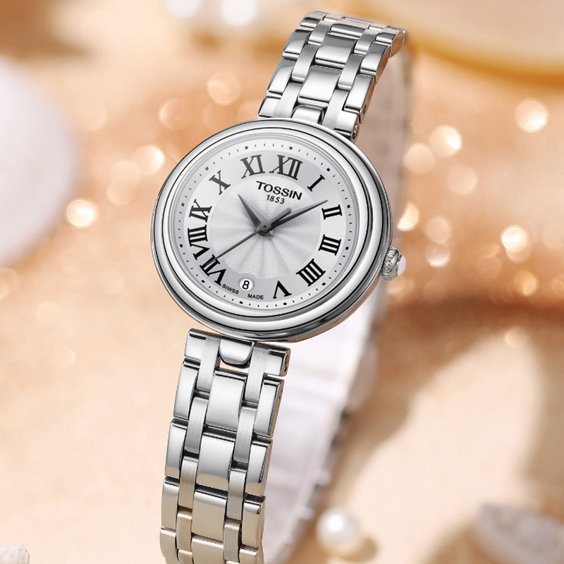 Authentic Tossin1853 Tianjia Same Style Little Beauty Watch Ladies Fashion Waterproof Carrie Series Quartz Watch