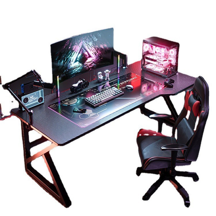 Escritorio de la computadora escritorio hogar e-sports mesa de fibra de carbono mesa de juego dormitorio escritorio individual estudiante aprendizaje escritura