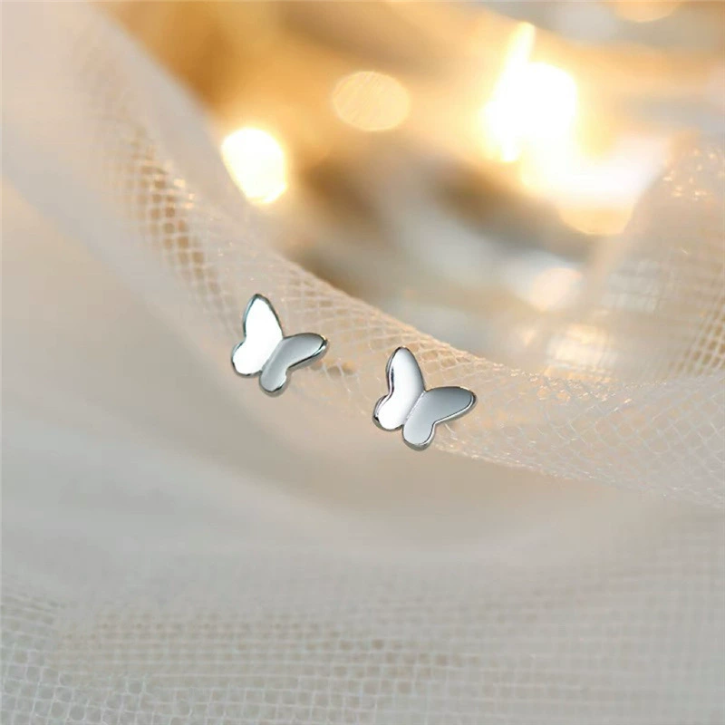 Серебряная игла, маленькие утончённые серёжки, образец серебро 925