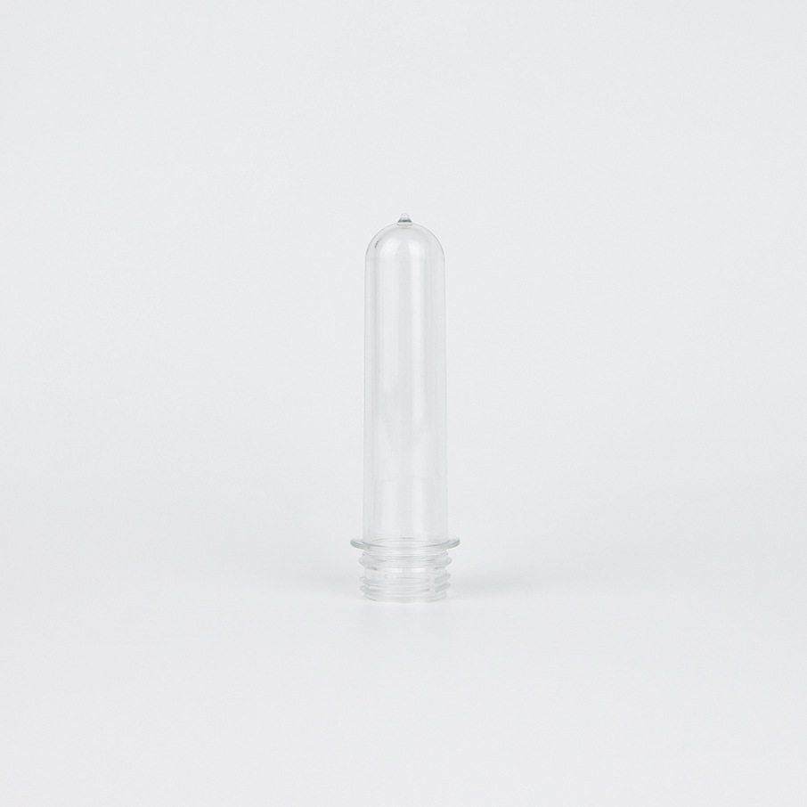 Fábrica directa 1810 botella PET 28mm calibre de una variedad de gramo nuevo material de bebidas carbonatadas botella de agua mineral en blanco