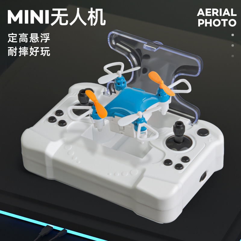 Cross-Border Exclusive Supply of Mini Four-Axis Drones, Small Pocket-Sized Remote Control Aircraft, Crash-Resistant, Altitude-Holding Children's Toy Aircraft