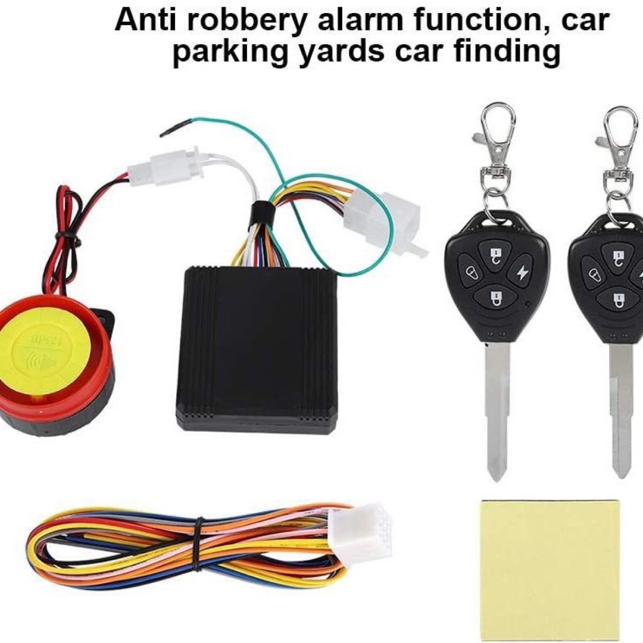 Motorcycle Alarm Anti-Theft Device with Remote Control, Keyless Start, One-Button Ignition and Shutdown, 12V Scooter Waterproof Universal