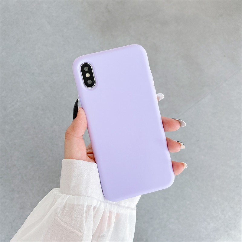Adecuado para iPhone14/11 funda de teléfono de silicona apple XSMAX esmerilado XR funda suave 7 apple 12Pro material 8p