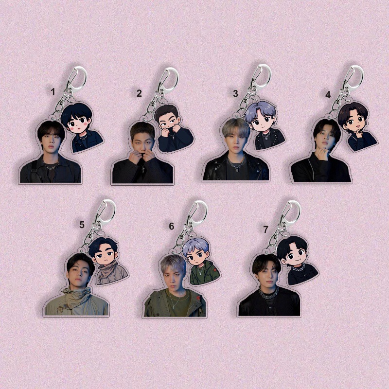 Bts Bts Kim Taehyung Jung Kook Kim Seok Jin Suga Peripheral Pendant Bag Keychain 1516