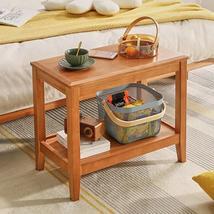 Solid Wood Side Table, Sofa Side Cabinet, Side Cabinet, Simple Modern Side Table, Small Apartment Mini Tea Cabinet, Tea Table Corner Table