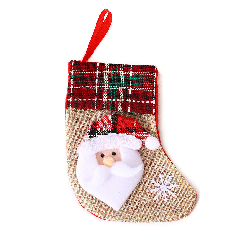 新しいクリスマス装飾用品サンタクロース靴下クリスマスツリーペンダントクリスマス靴下プレゼント袋クリスマスバッグ|undefined