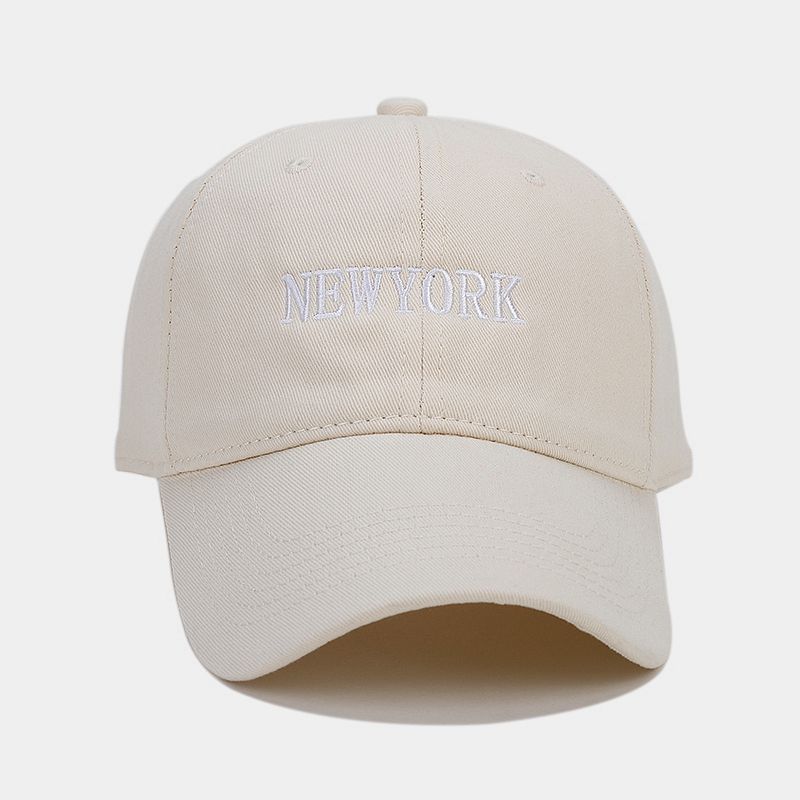 Estilo coreano nuevo NEWYORK bordado suave superior cara de aspecto pequeño casquillo de pico de los hombres y las mujeres de otoño al aire libre sol-prueba gorra de béisbol de moda
