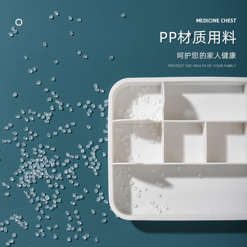 Household plastic first aid kit medicine storage box large capacity medicine storage box family portable protective medicine box