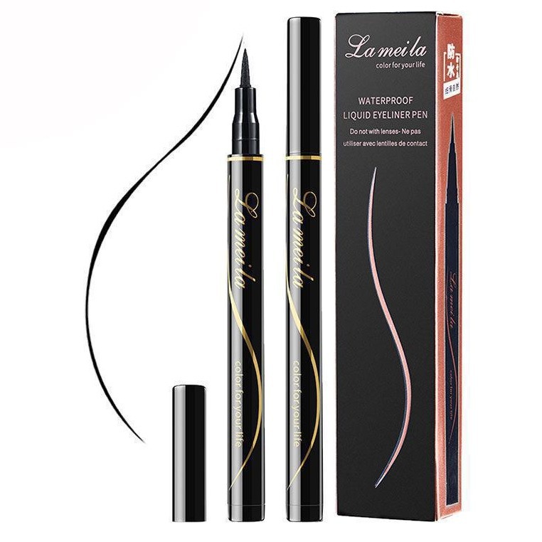 Lamela Eyeliner Sweatproof Not Easy to Smudge Big Eye Makeup Beginner Soft Head Eyeliner Makeup 786