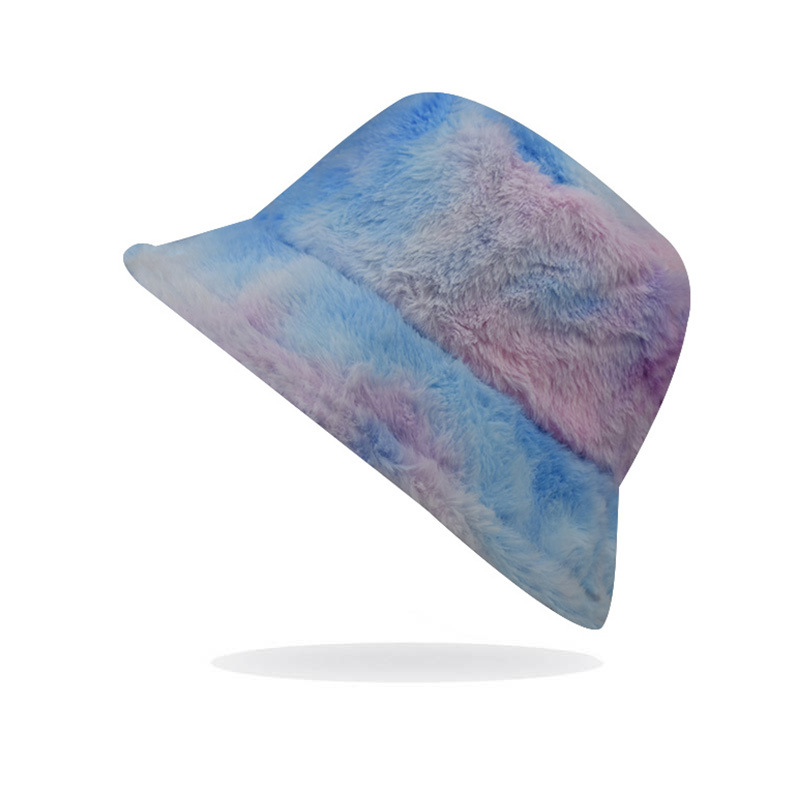 Invierno nuevo colorido sombrero de piel estilo coreano color sólido cálido sombrero moda marca al aire libre casual todo-fósforo piel pescador sombrero