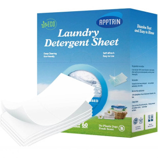 Cross-Border Laundry Tablets Bubble Paper Full English Spot Manufacturer Wholesale Laundry Detergent Sheet