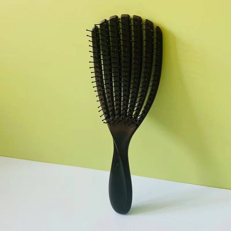 家庭用中空ヘアコーム、高見えガールヘアコーム、ふわふわマッサージリブ、大きなカーブコーム|undefined