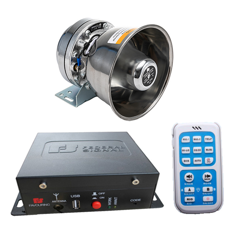 Sirena de Alarma Inalámbrica para Auto 12V-24V SA620H+100C de Aluminio con Control Remoto