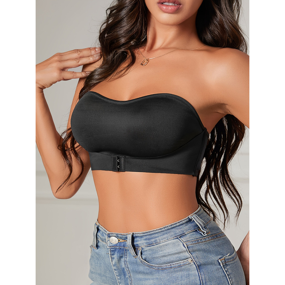 Bra de mujer sin cinturón push-up sin cinturón bra sin anillo de acero sin cojín bra ropa interior y ropa interior