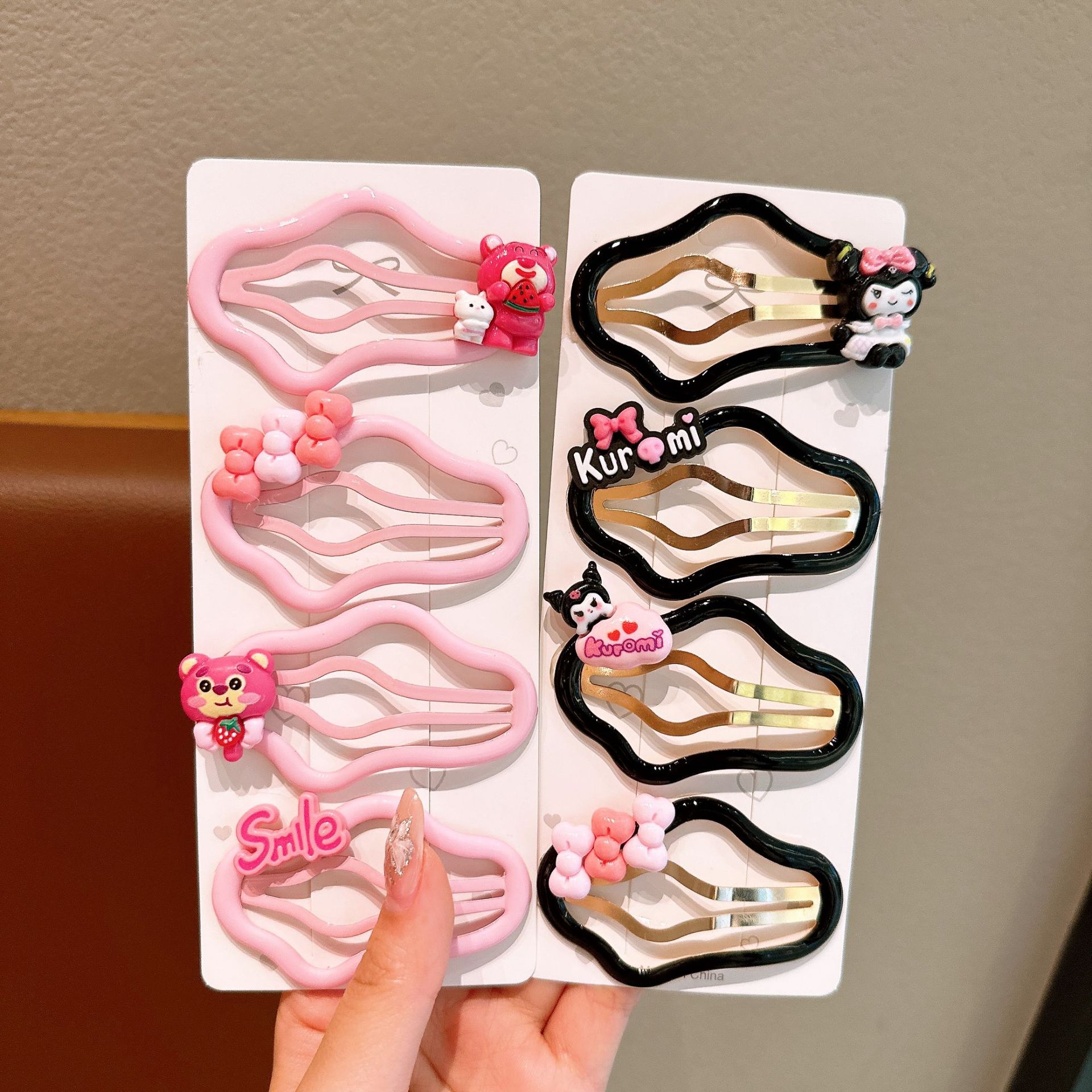 Clips de cabello nubes de verano para niños lindos clips Kulomi niñas pequeños clips de cabello rotos estudiantes bbb clips de lado mar