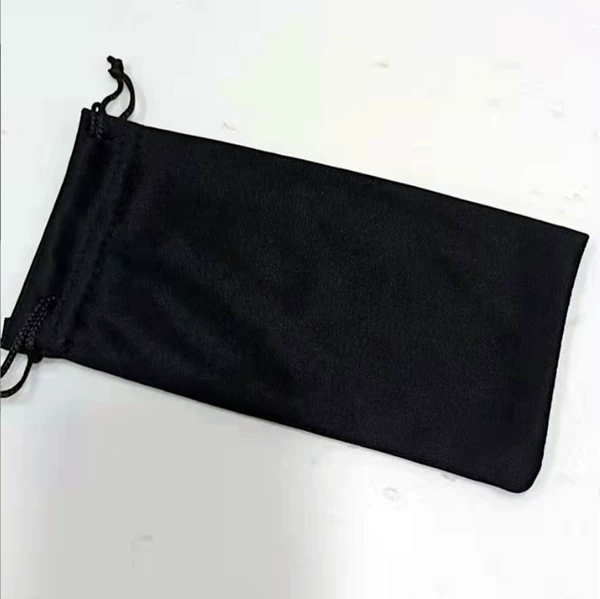 Glasses, cloth bag