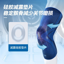 LP1601CK运动护膝登山健身网足蓝羽毛球弹簧支撑防撞护具