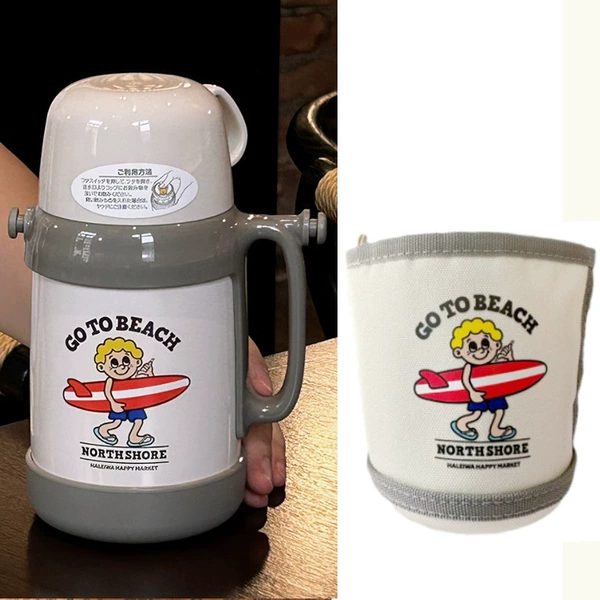 Blonde surfer boy cup + cup sleeve