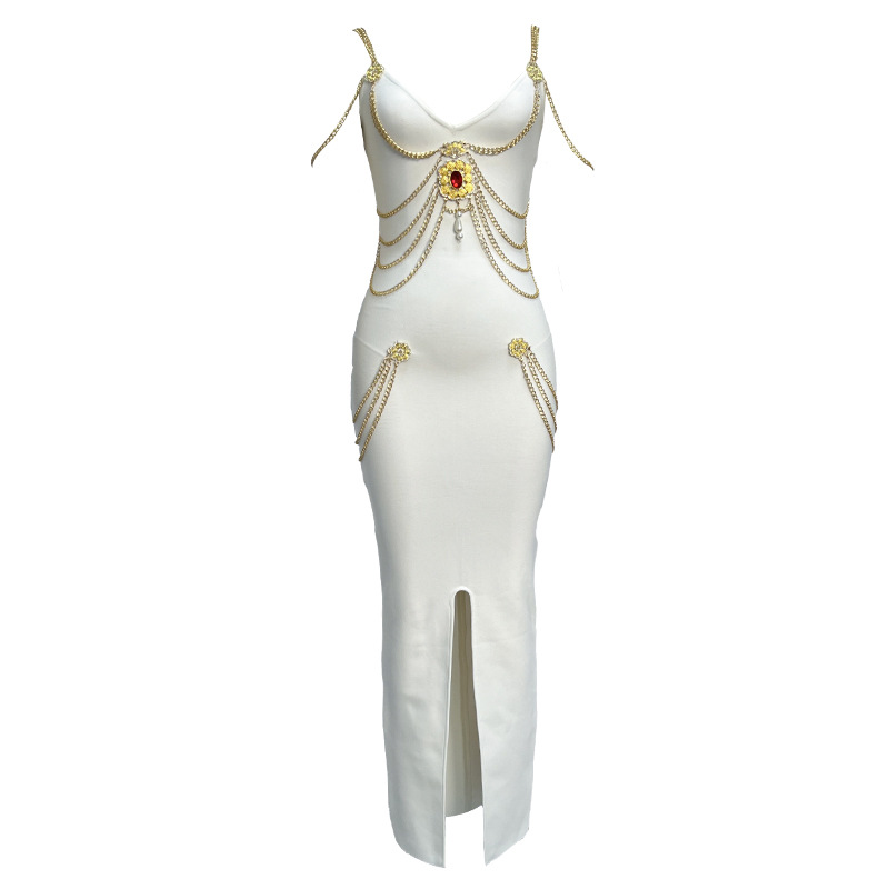 Elegant Women's Bandage Evening Dress For Formal Prom Occasions_voghion.com