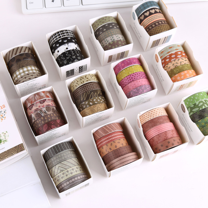 Autumn Siyu and paper tape Mori retro basic and paper tape a variety of casual decorative hand account tape