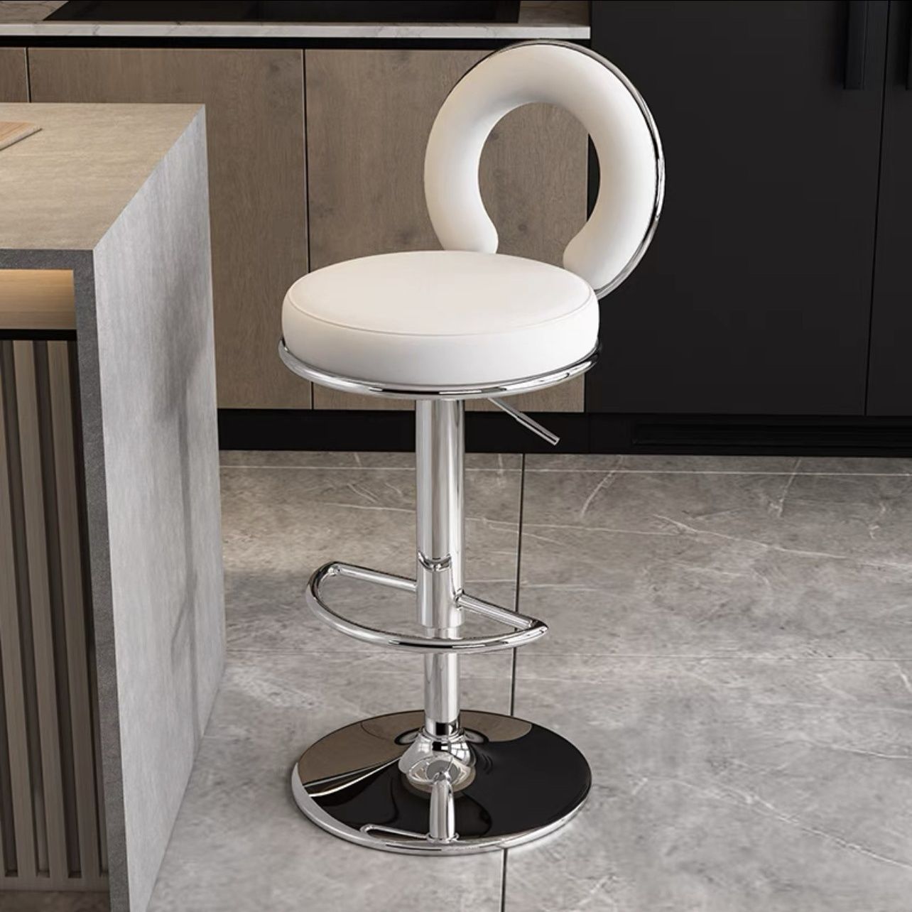Silla de bar respaldada taburetes altos para el hogar taburetes modernos simples de alta calidad cajero de recepción elevador silla de bar alta