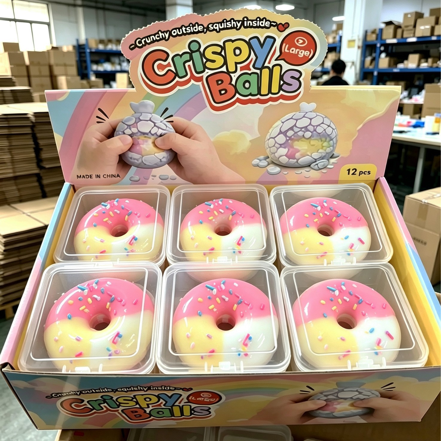 Cross-border toy bestseller: super stress-relieving, ultra-crispy toy, slow-rebound stress-relief gadget, Crispy Squishy