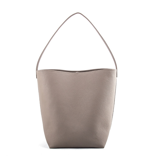 春夏新外贸小众水桶包ins简约大容量单肩包头层软牛皮托特大包女