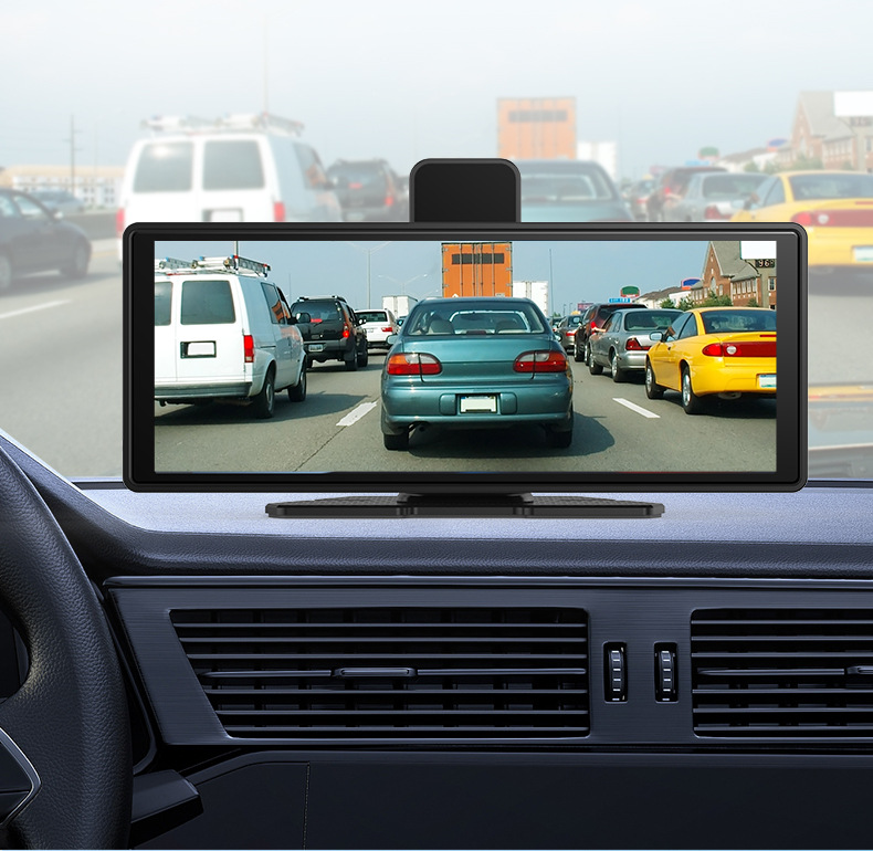 Cross-Border Driving Recorder 10.26inch Car Carplay Bluetooth Projection Screen 4K High-Definition Dual Recording Center Console Android