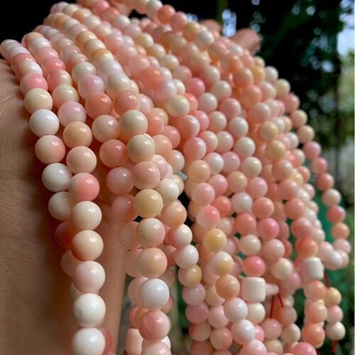 Deep Sea Rose Queen Natural Pink Bodhi Beads 108 Pcs Women's Fresh and Sweet Bracelet Wholesale