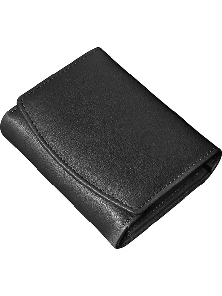Cross-Border Retro Short Wallet, Multi-Functional Japanese-Style Simple Anti-Theft Wallet, Genuine Leather Large-Capacity Accordion Coin Purse