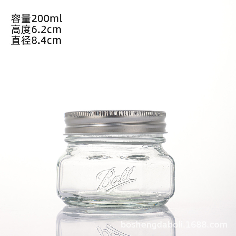 200ml 은색 캡, 투명